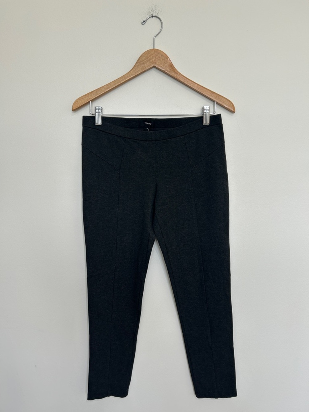 Theory Charcoal Grey‎ Aurore Sabali Ponte Pants Size Medium